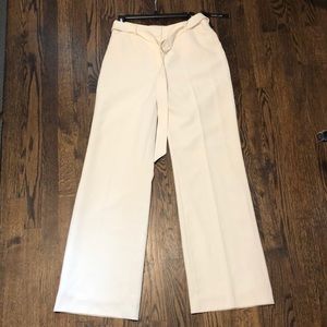 Cream Drama Trouser - Soft Drape